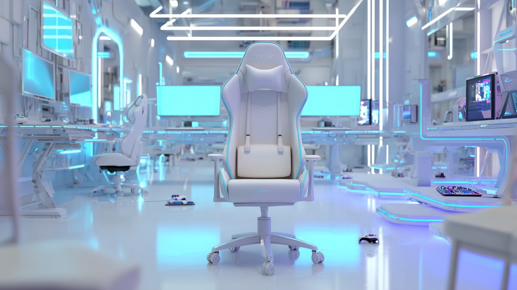 白×水色モチーフのゲーム部屋💙