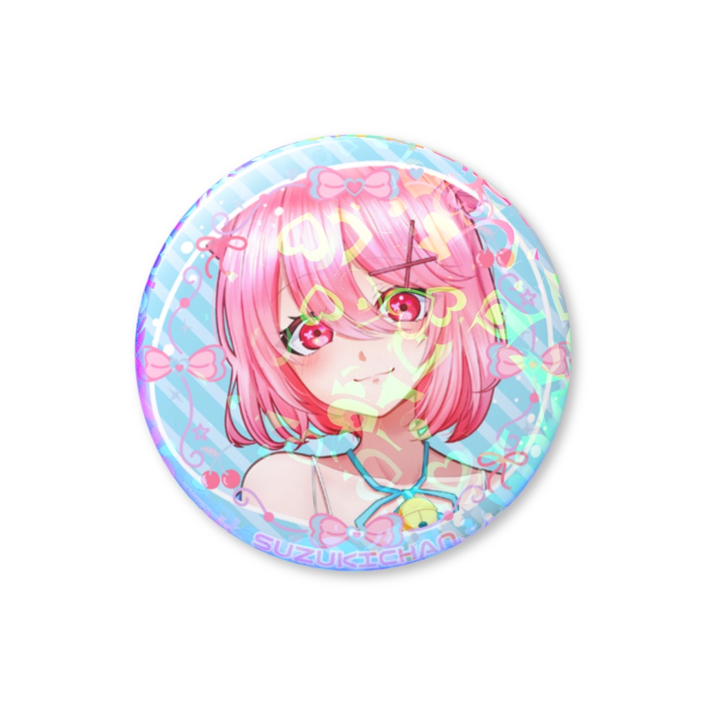 すずきちゃん ホログラム缶バッチ