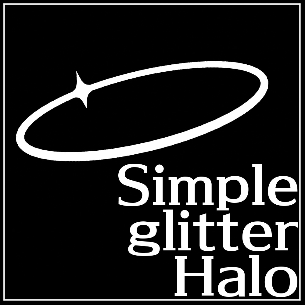 Simple glitter Halo