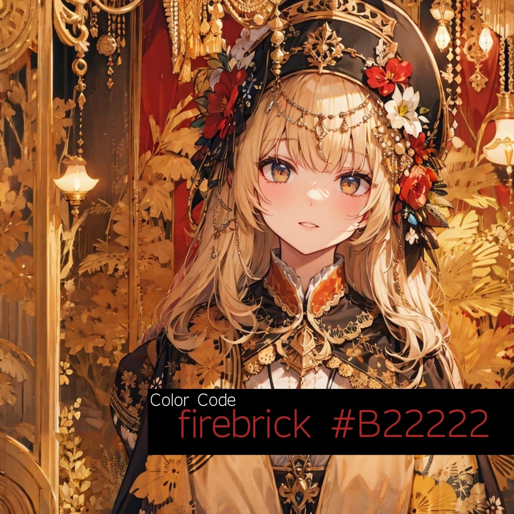 超絶AIイラスト集 Color Code : firebrick #B22222