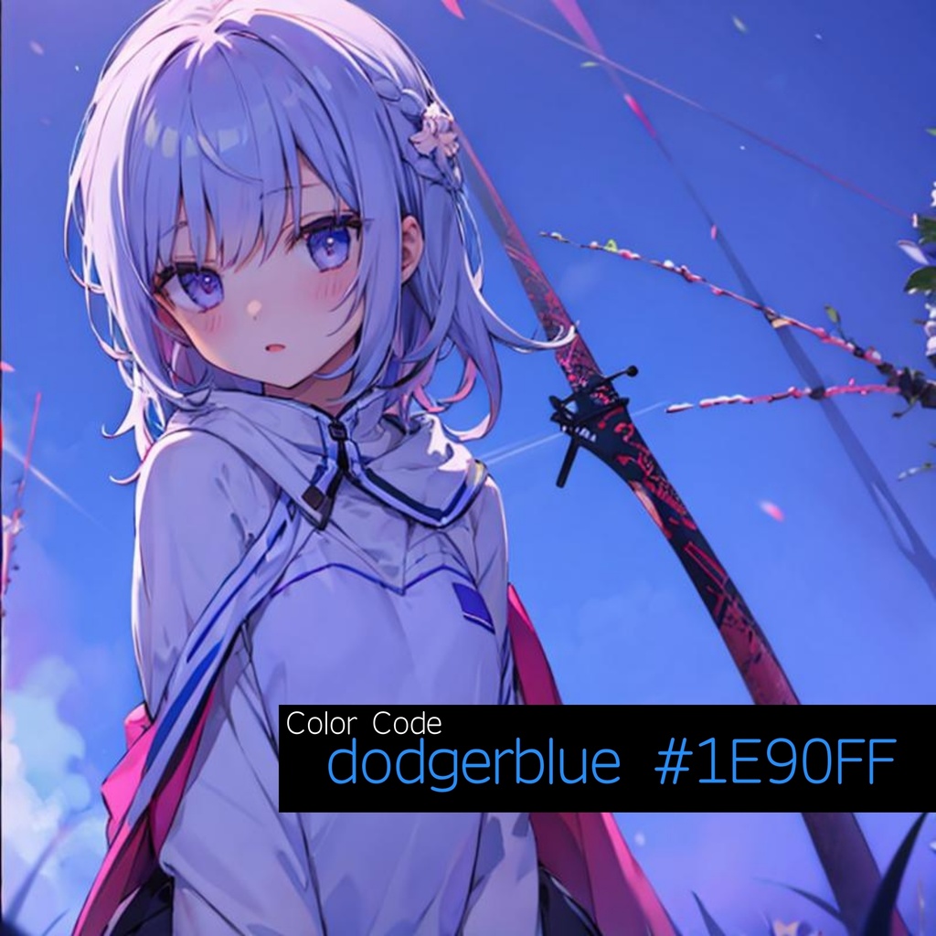超絶AIイラスト集 Color Code：dodgerblue #1E90FF