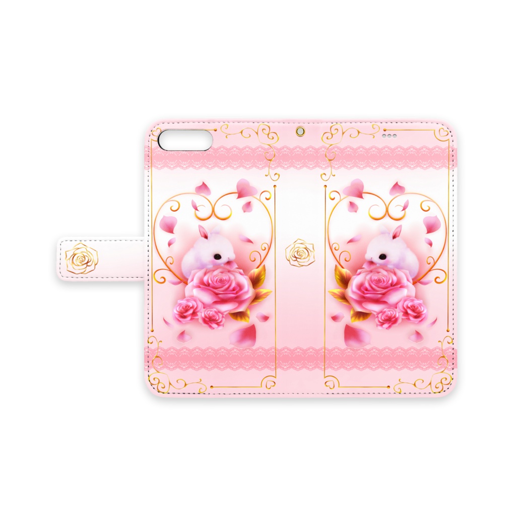 薔薇うさぎiPhoneケース