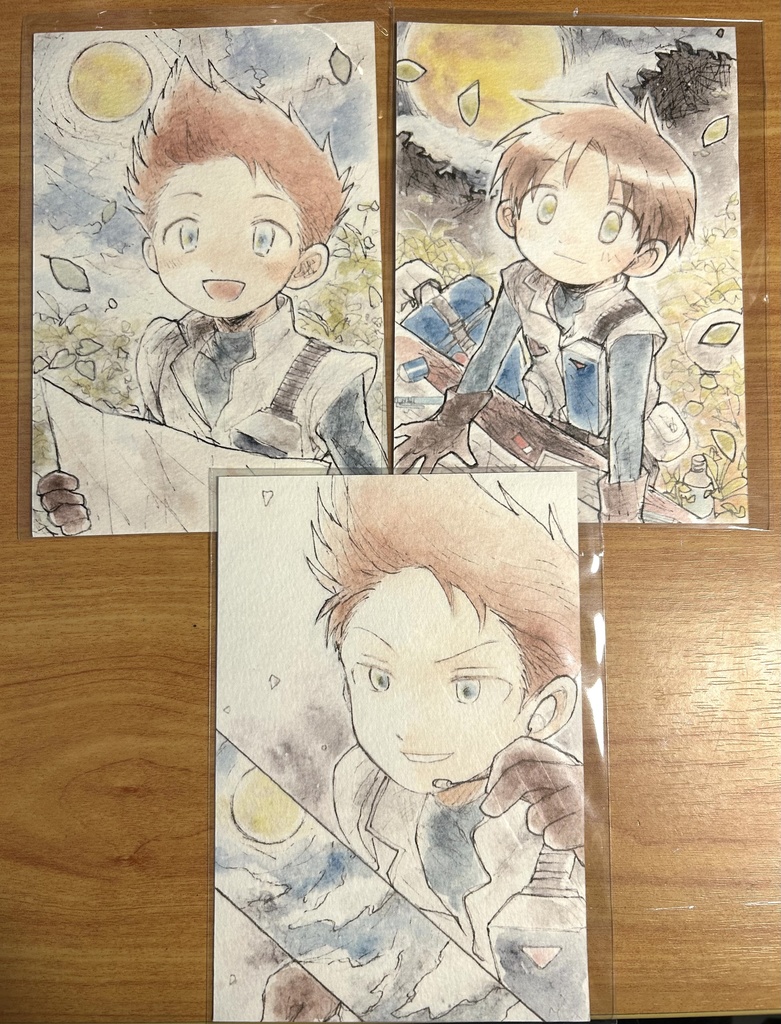 【レツゴ】自宅印刷ポストカード　3枚セット