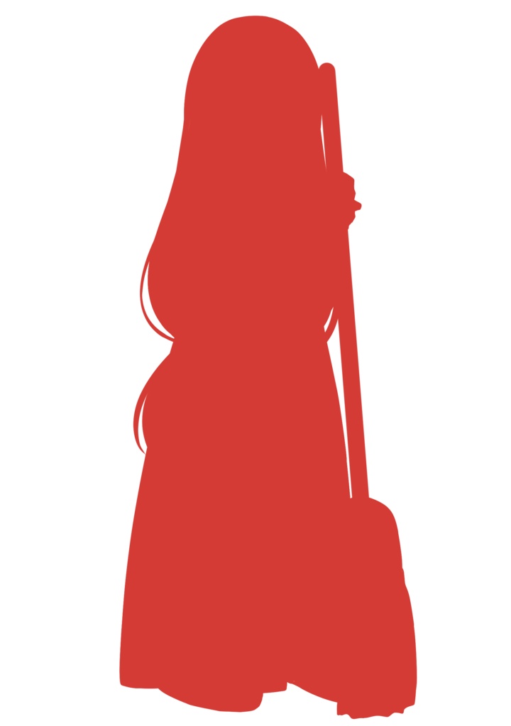 女性シルエット立ち絵素材 vol.02