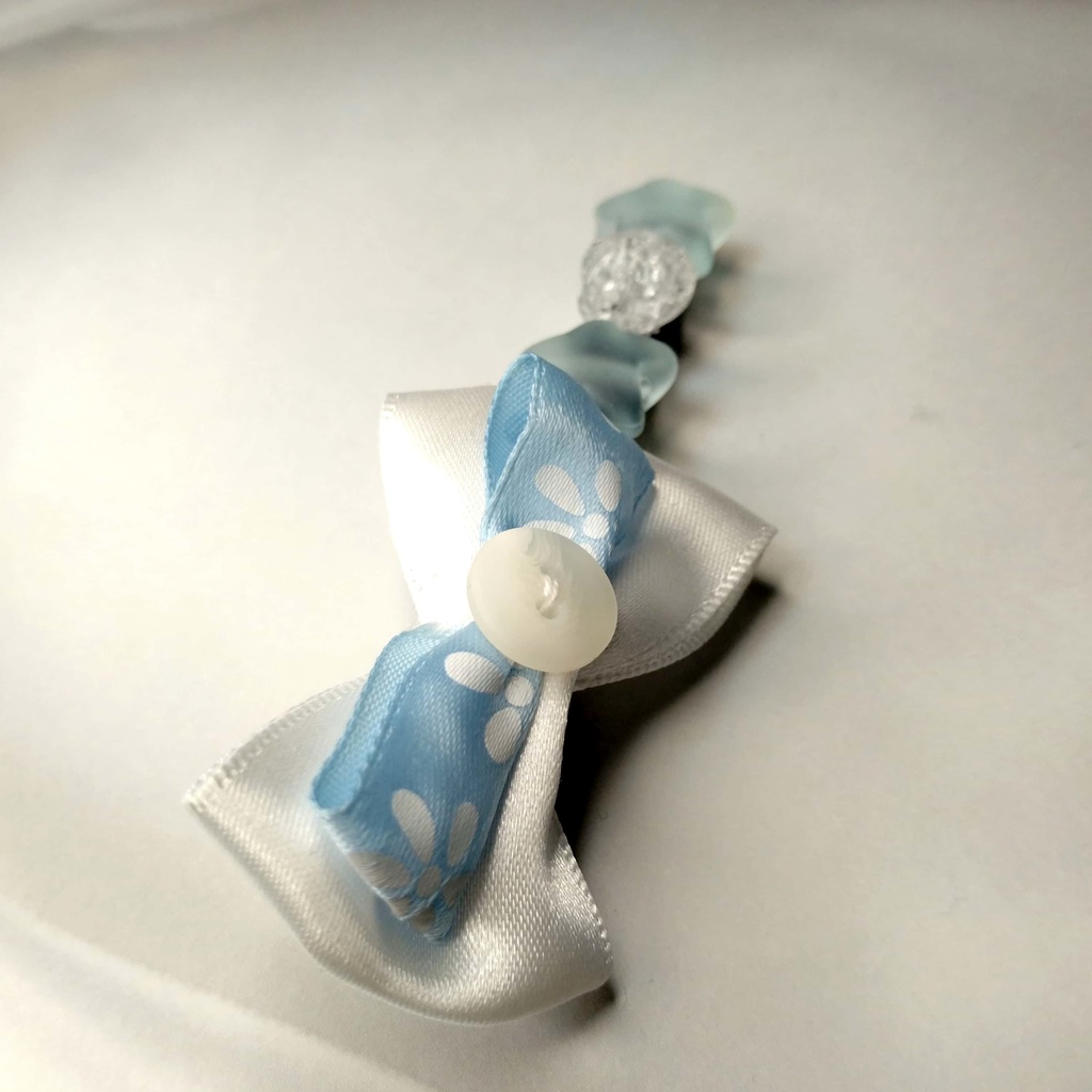 リボンヘアクリップ《空への小旅行》