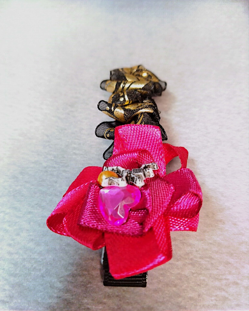 リボンヘアクリップ《幾千年の恋物語》