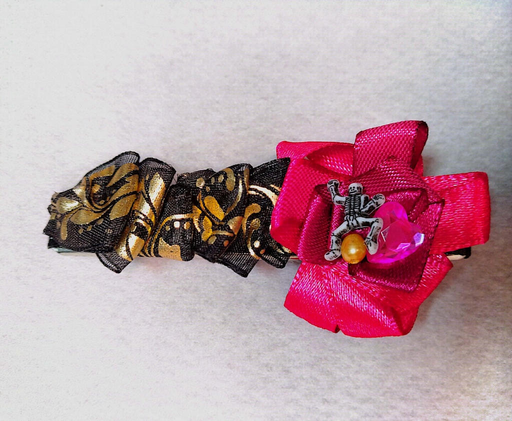 リボンヘアクリップ《幾千年の恋物語》