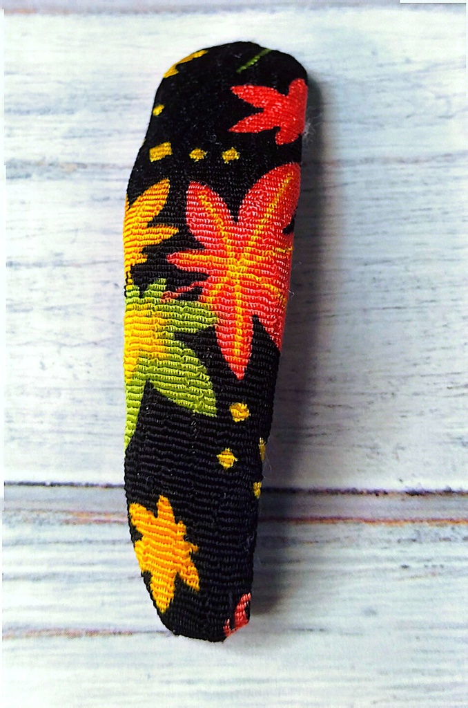 和柄リボンパッチン留め《夜空舞う彩の風》