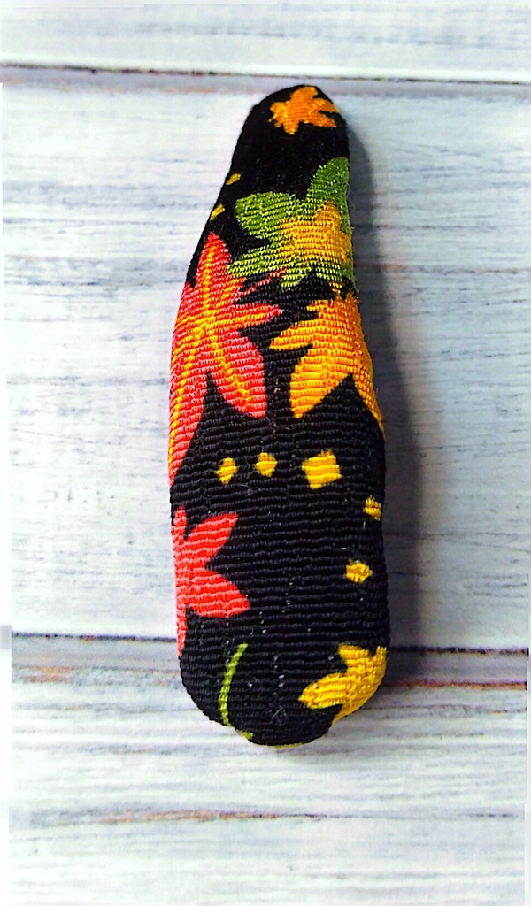 和柄リボンパッチン留め《夜空舞う彩の風》