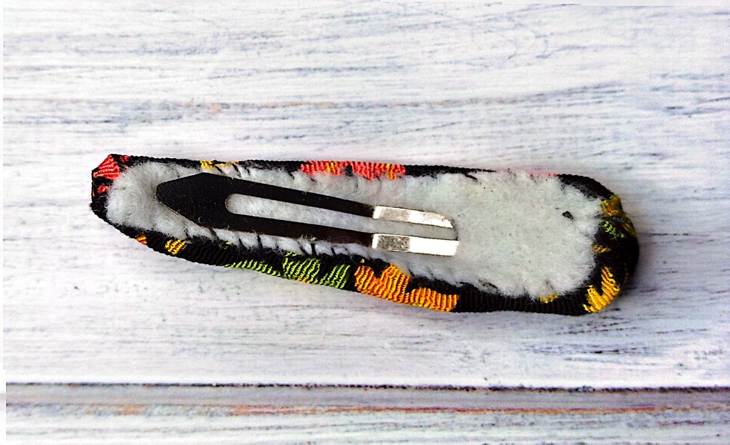 和柄リボンパッチン留め《夜空舞う彩の風》