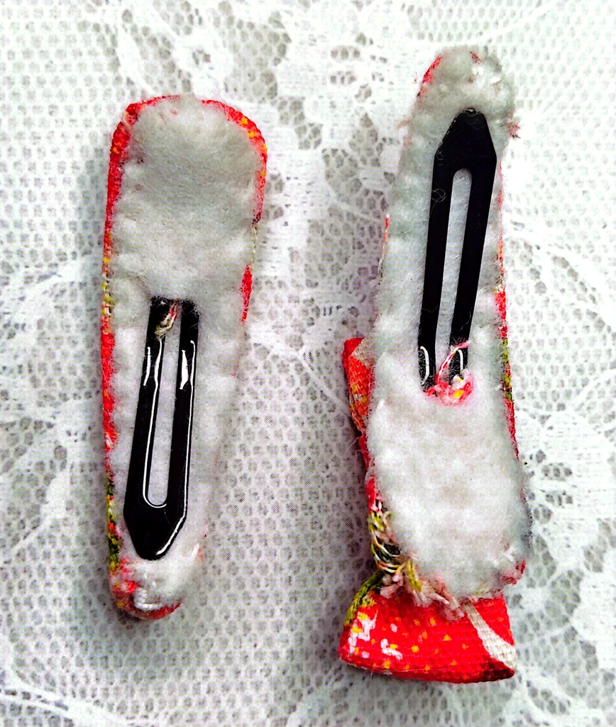 【2点セット】リボンパッチン留め《春めく収穫祭》