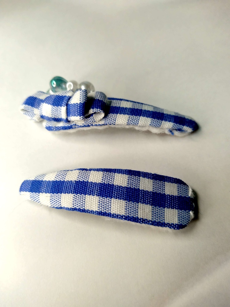 【2個セット】リボンパッチン留め《純粋な乙女心》