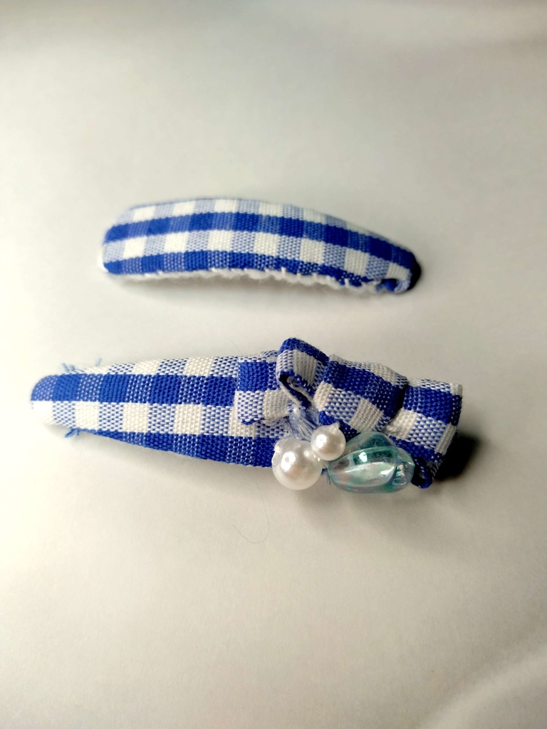 【2個セット】リボンパッチン留め《純粋な乙女心》