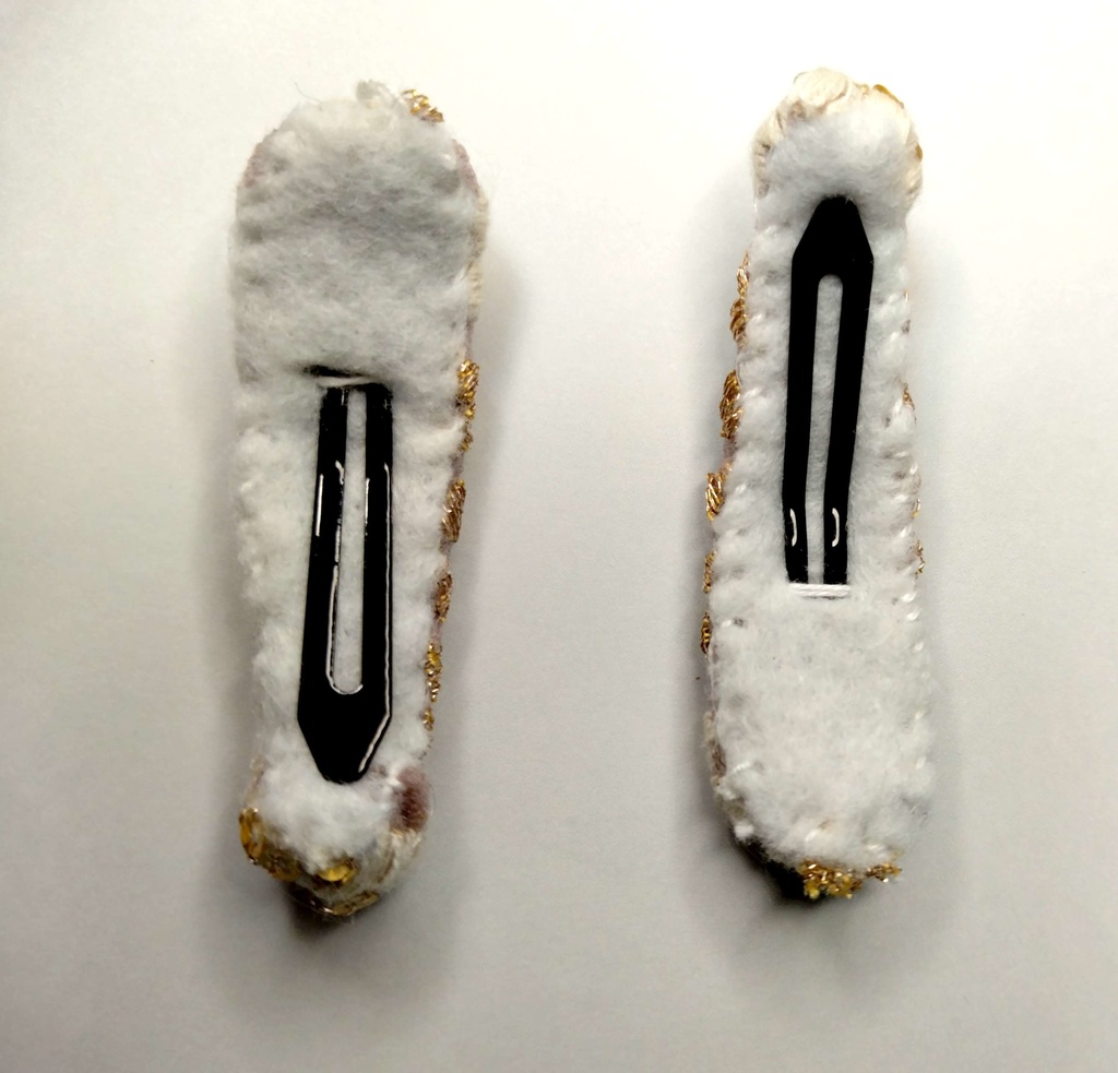 【2個セット】リボンパッチン留め《純粋な乙女心》