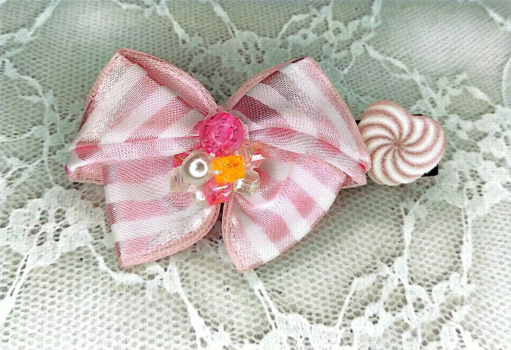 リボンヘアクリップ《ときめく条件》