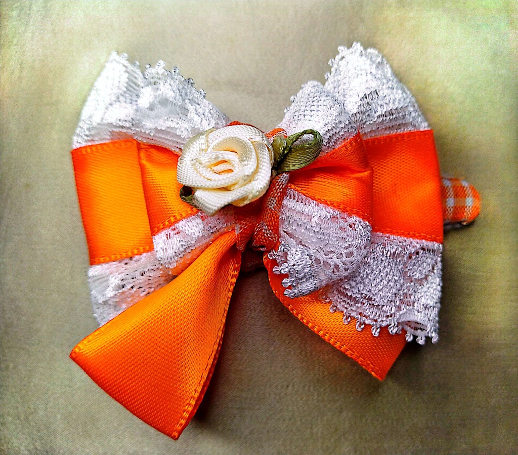 リボンパッチン留め《陽だまり日和》