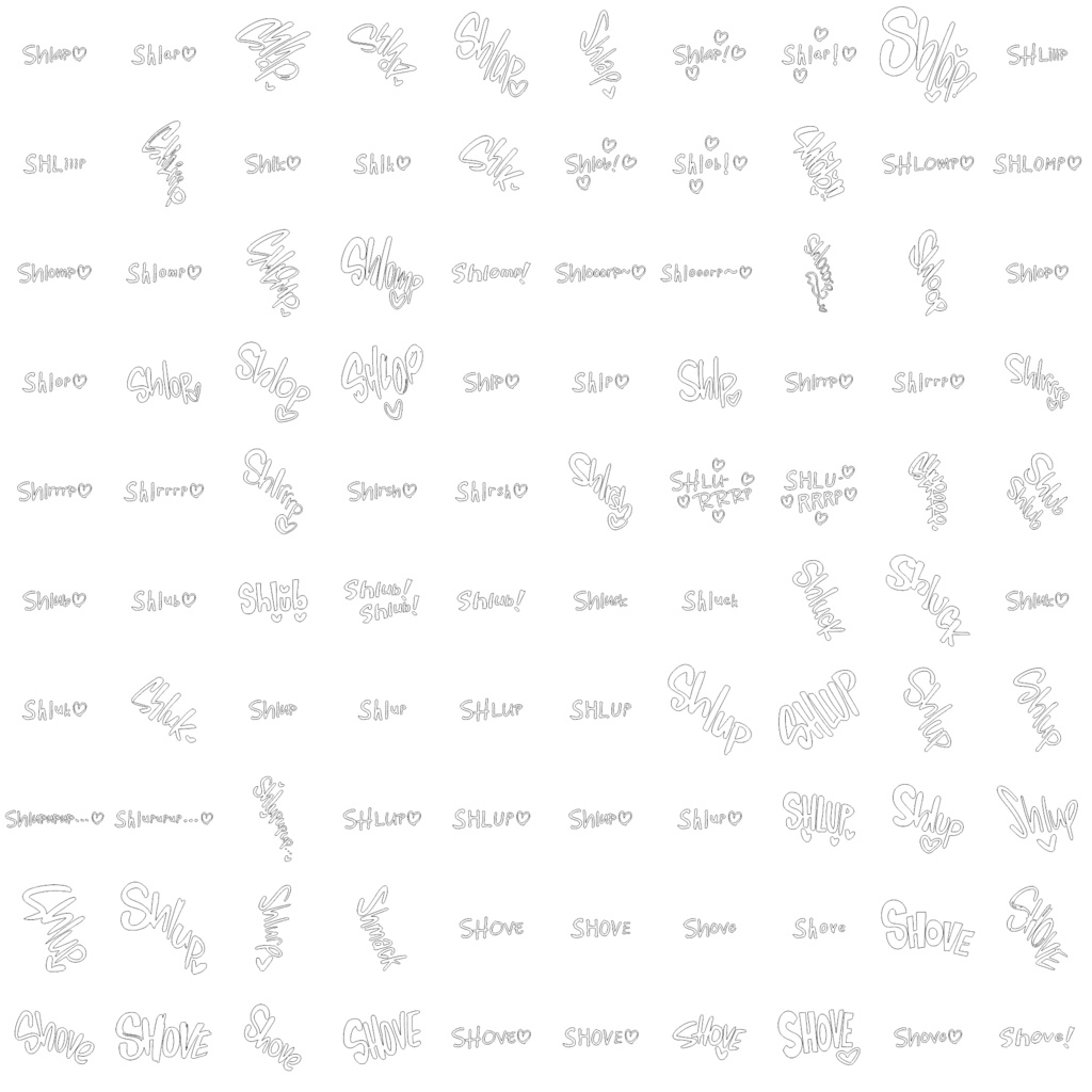 Collection of Erotic Sound Effects (Onomatopoeia) over 3,500 items! 英語版エッチ漫画用オノマトペ集 3500種類以上!