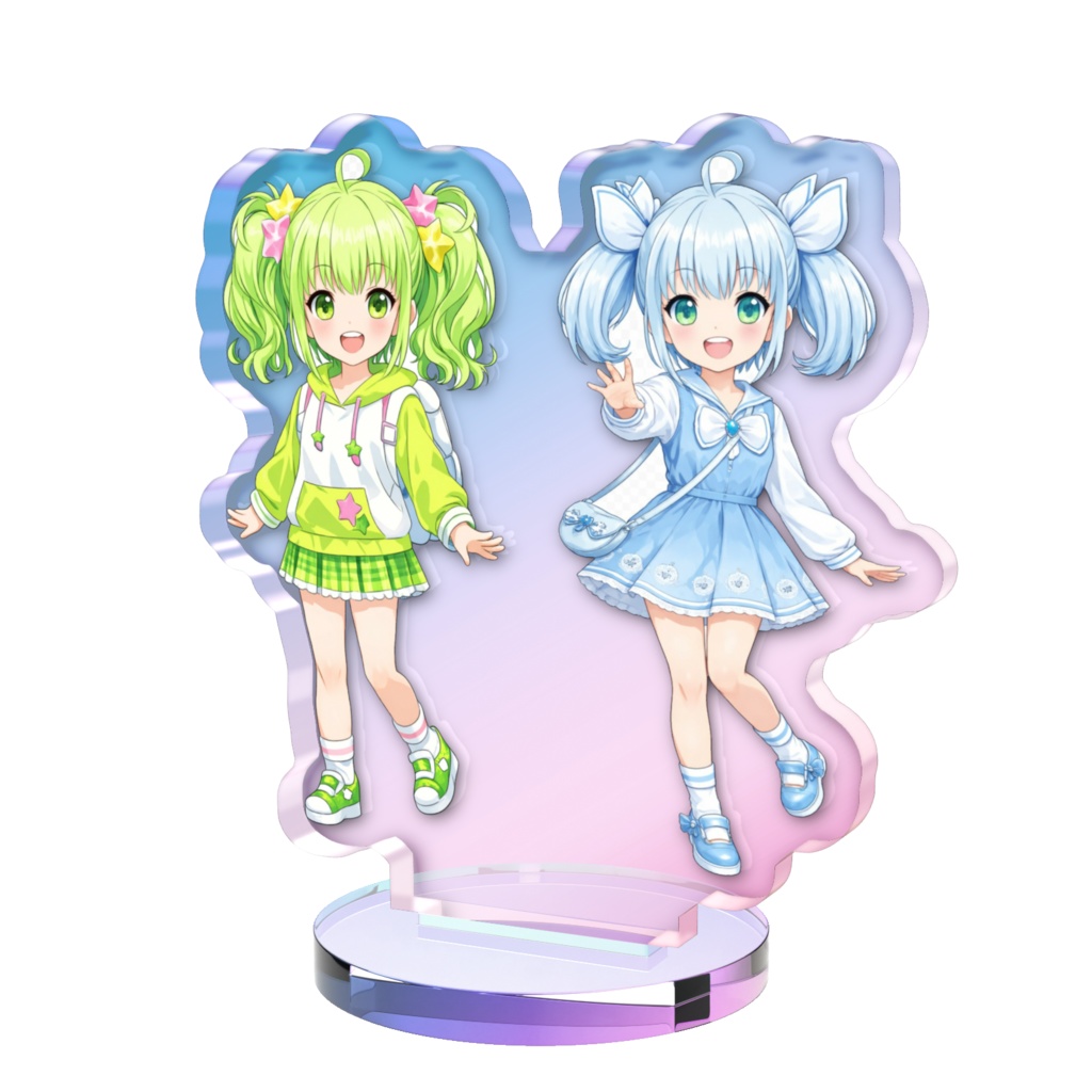 伊織と葵のオーロラアクスタ