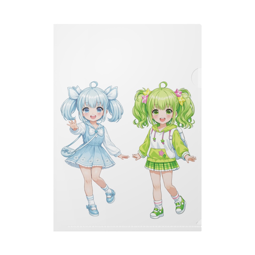 クリアファイル　伊織と葵