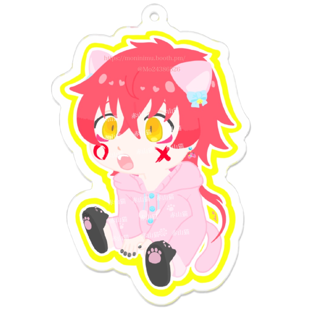 赤山猫 mini おすわり アクキー