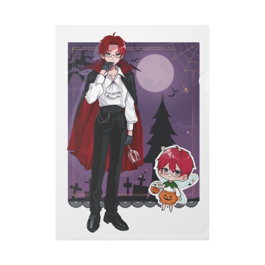 なたろーハロウィンイラストクリアファイル(2025)