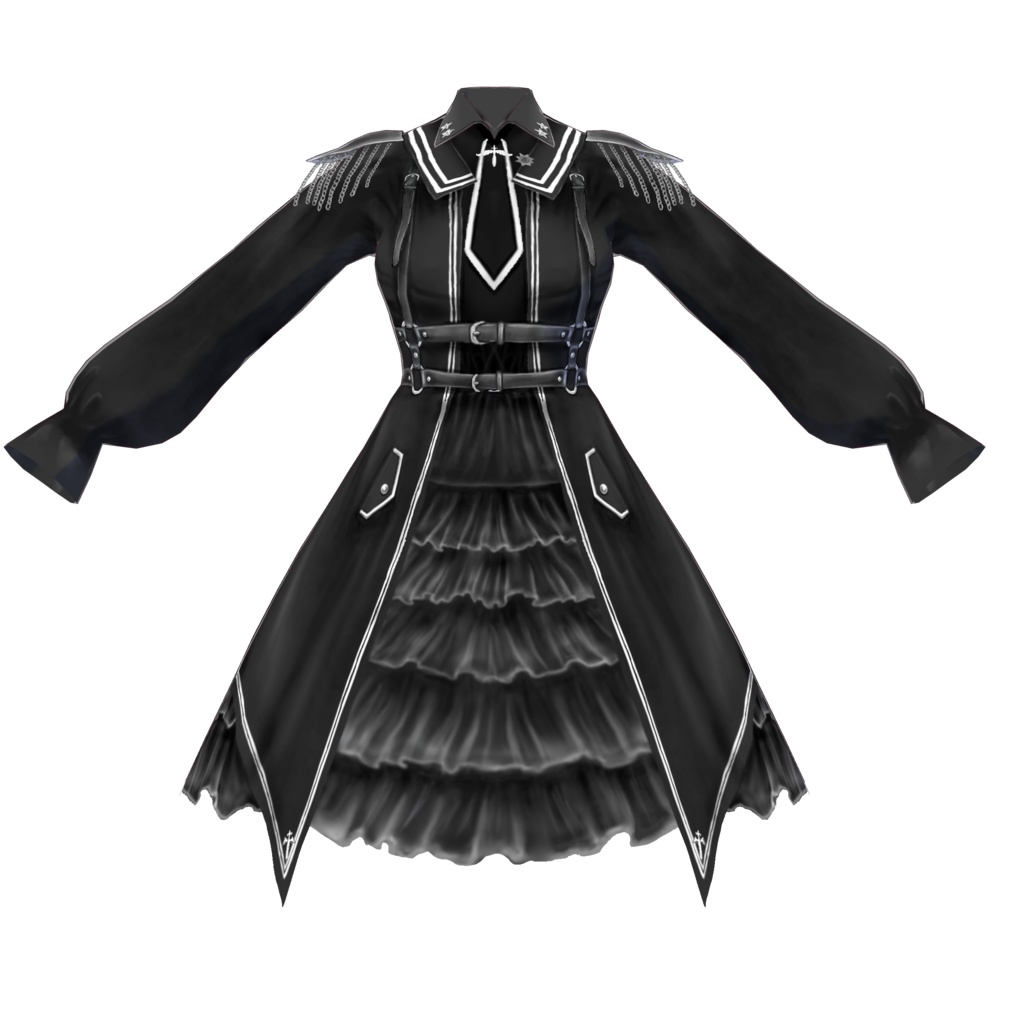 ゴシックワンピ(黒)