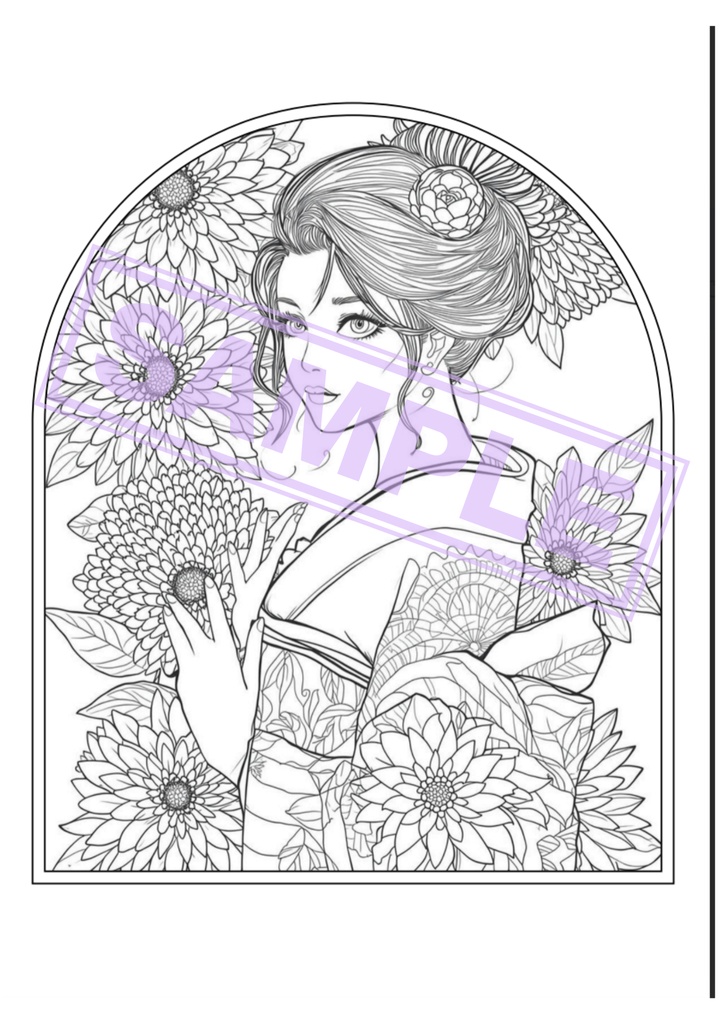 心をはぐくむ癒しの塗り絵12選 FLOWER COLLECTION vol.2【デジタル版】