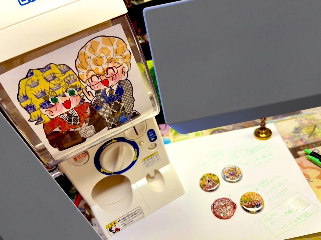 缶バッジガチャカルロレ