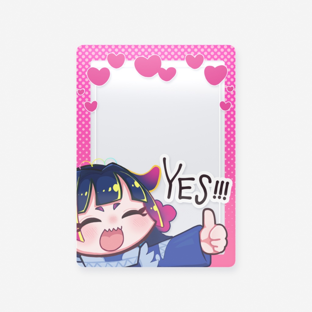 【雨灯てとら】YES♡NO クリアカード：トレカ（63 × 88mm）