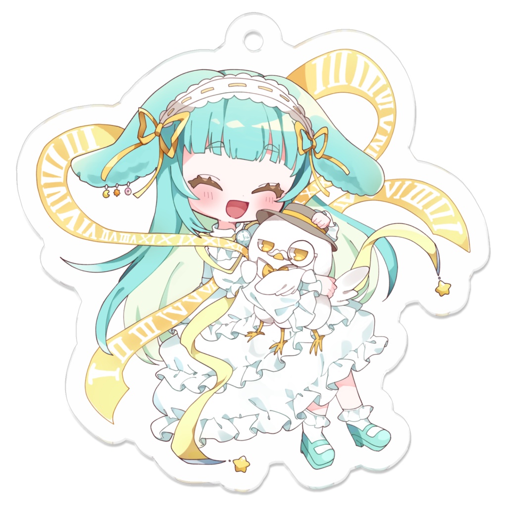 【八烏ぐる】ぐるがぎゅっ!アクリルキーホルダーB(九兎さん)