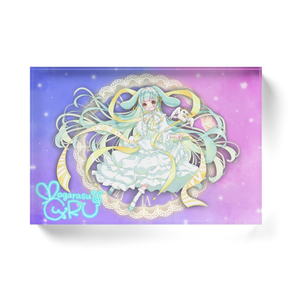 【八烏ぐる】ぐるといっしょ!アクリルブロック(キービジュアル / サイン入り)