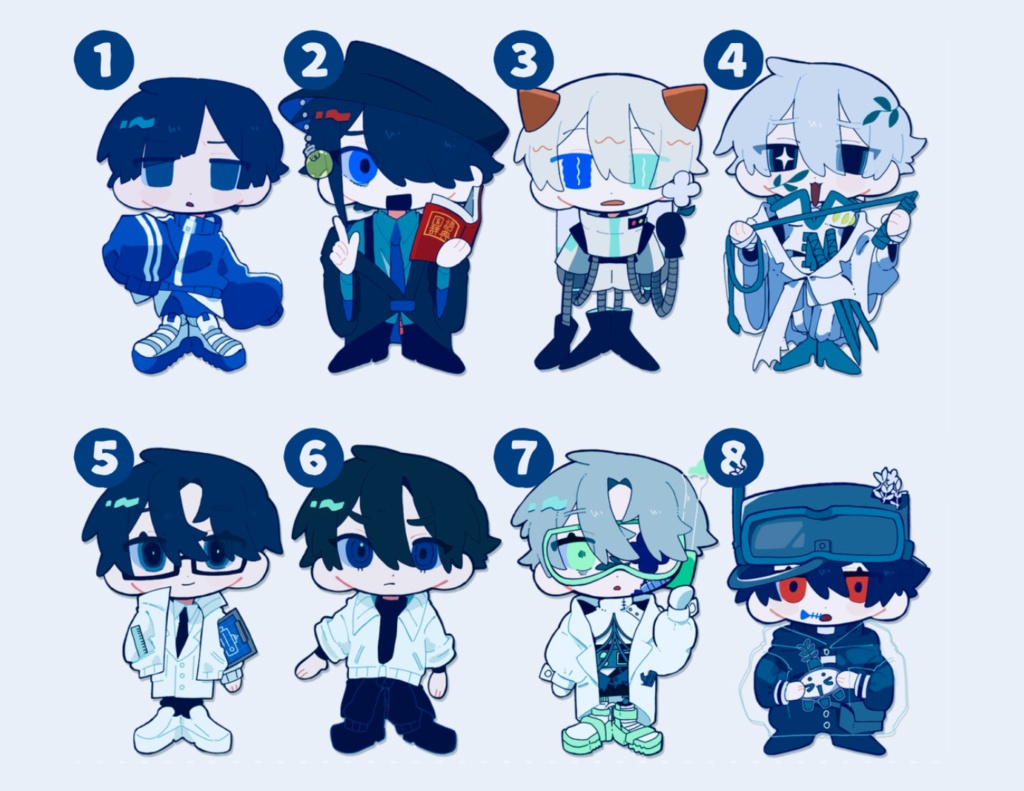 フチなしアクリルスタンド