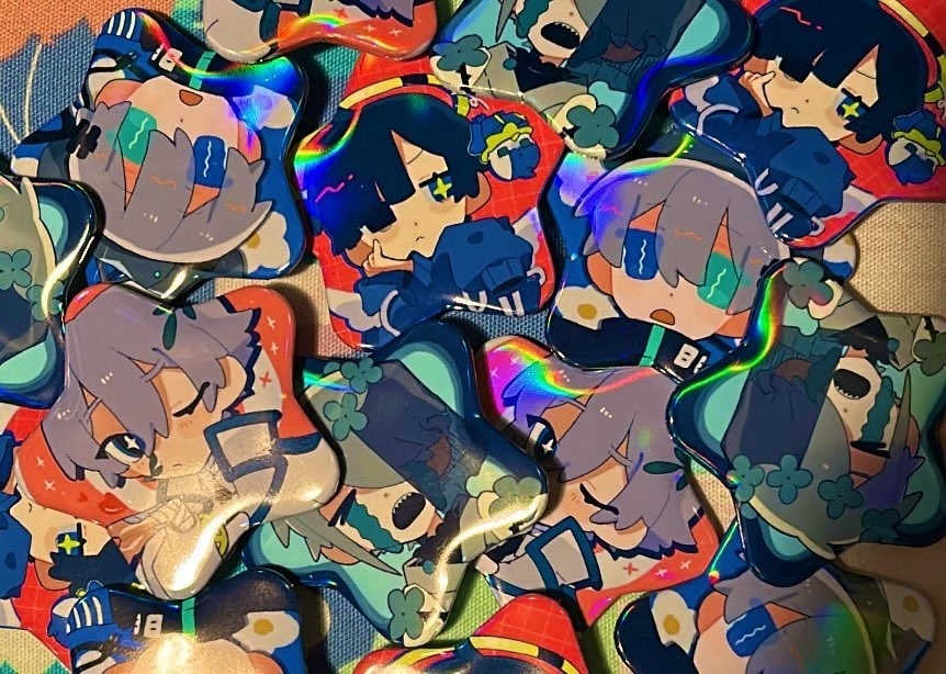 魔法少年 星型缶バッジ