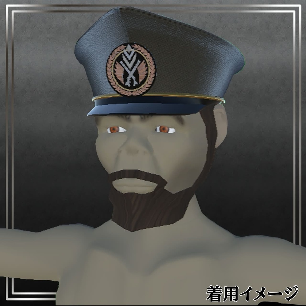 【3Dモデル】制帽(陸軍・海軍・空軍)【配布】