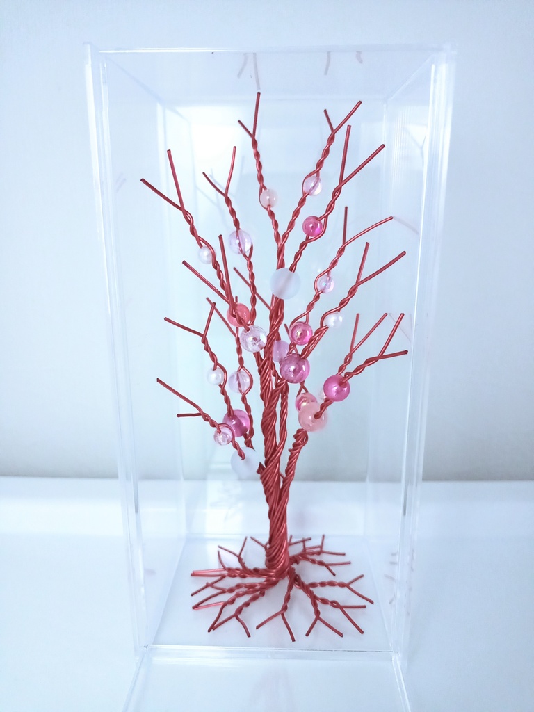 wire tree オブジェ 縦長クリアケース
