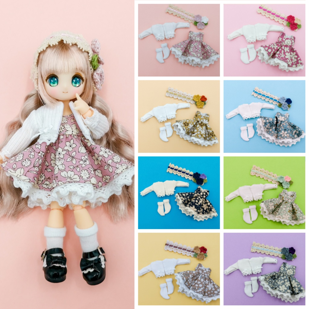 春爛漫🌸花々ワンピースセット
