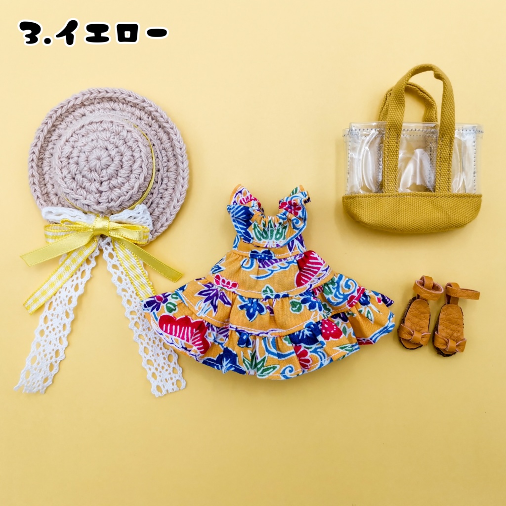 夏サンサン🌺ティアードワンピースセット