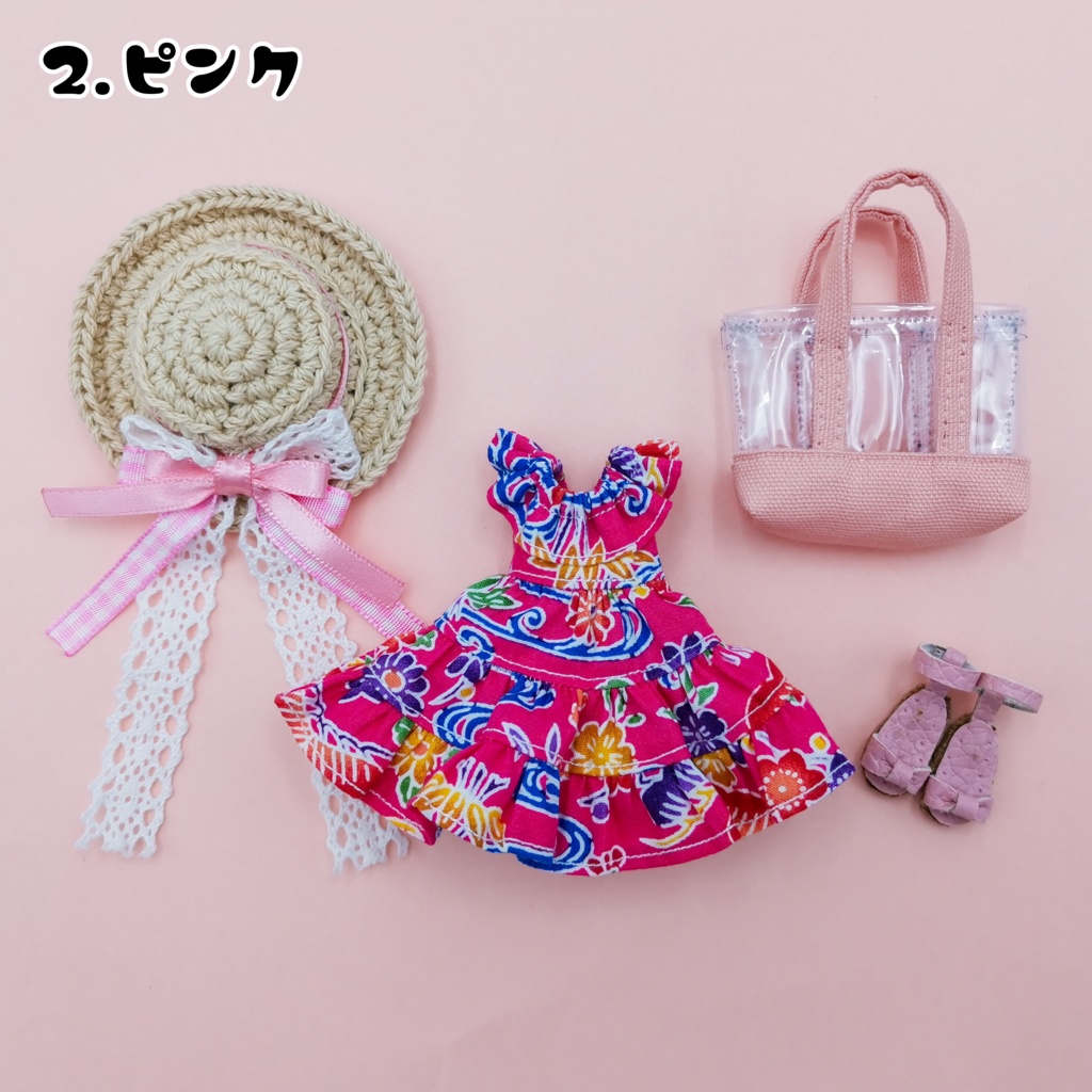 夏サンサン🌺ティアードワンピースセット