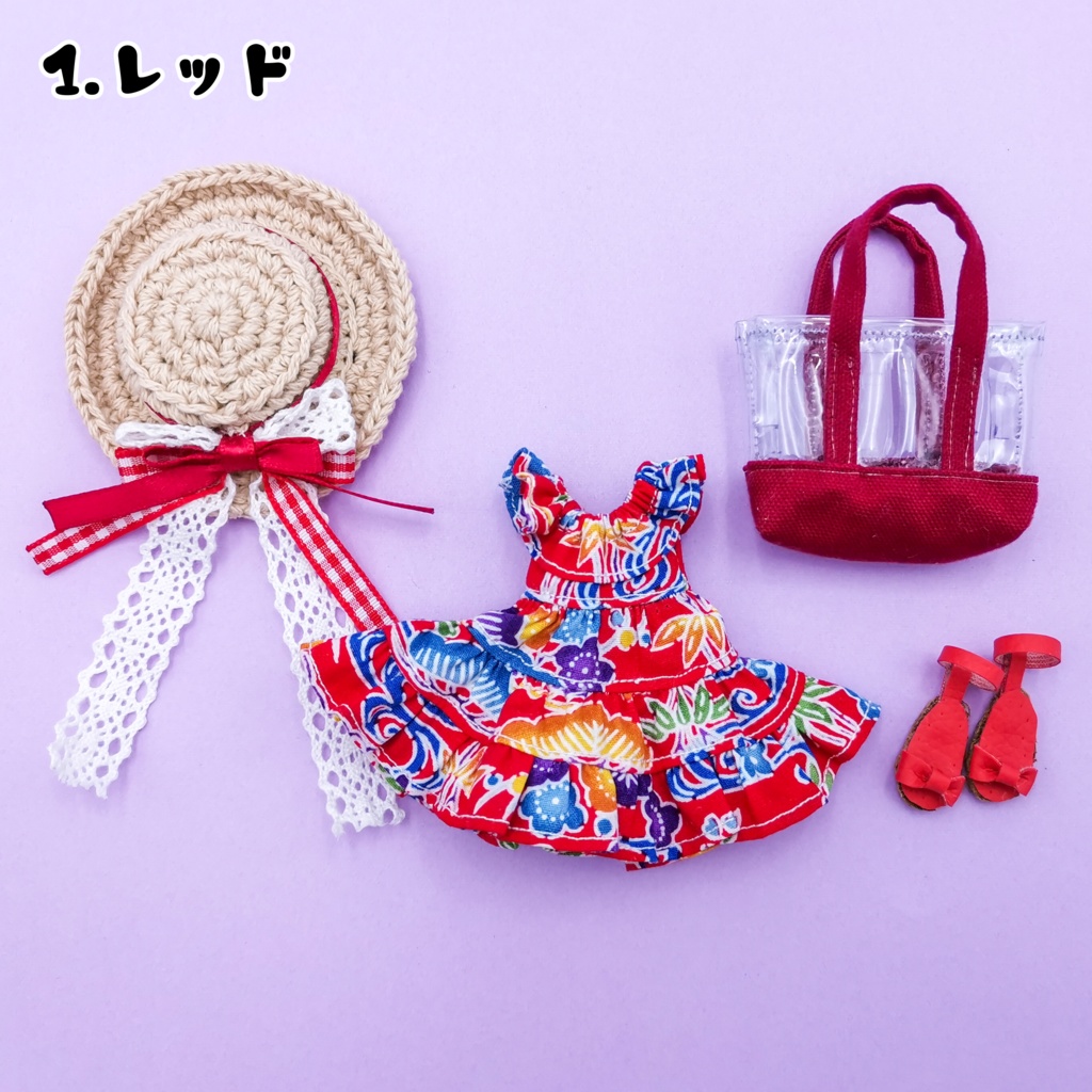 夏サンサン🌺ティアードワンピースセット