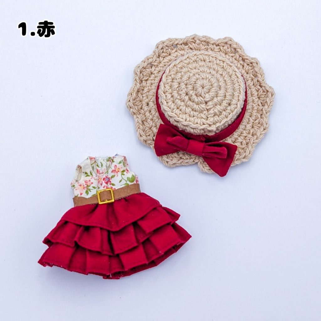 花柄フリルワンピースセット