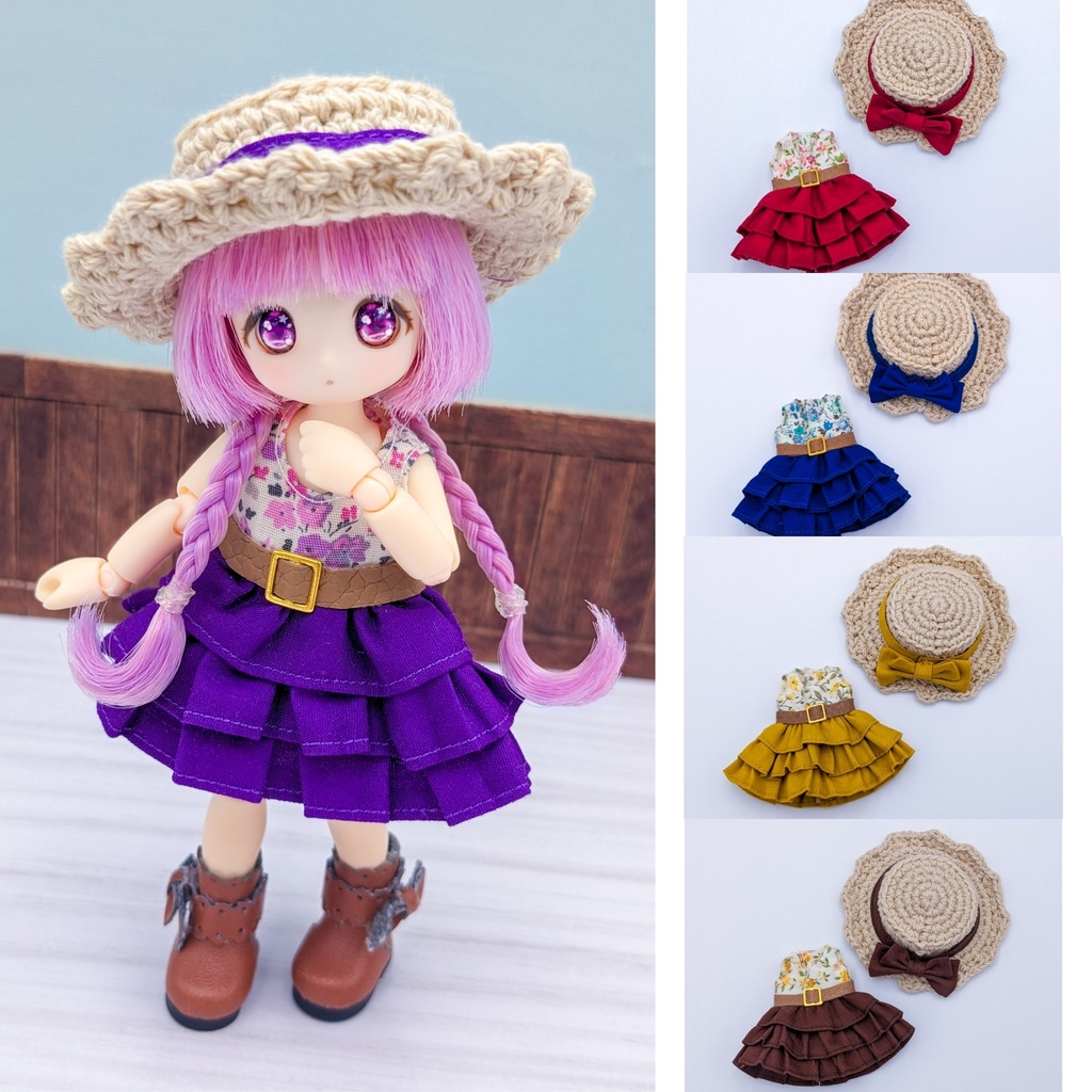 花柄フリルワンピースセット