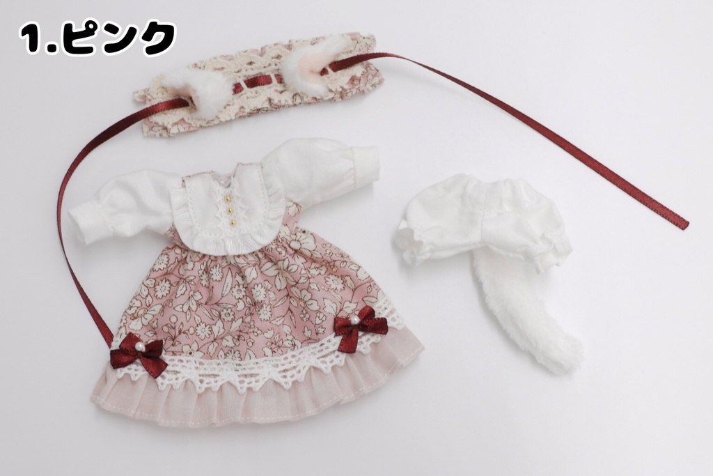 猫ちゃんお花ワンピースセット🐱