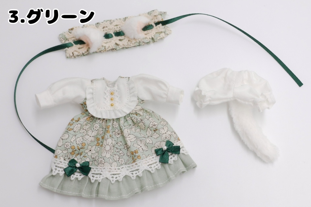 猫ちゃんお花ワンピースセット🐱