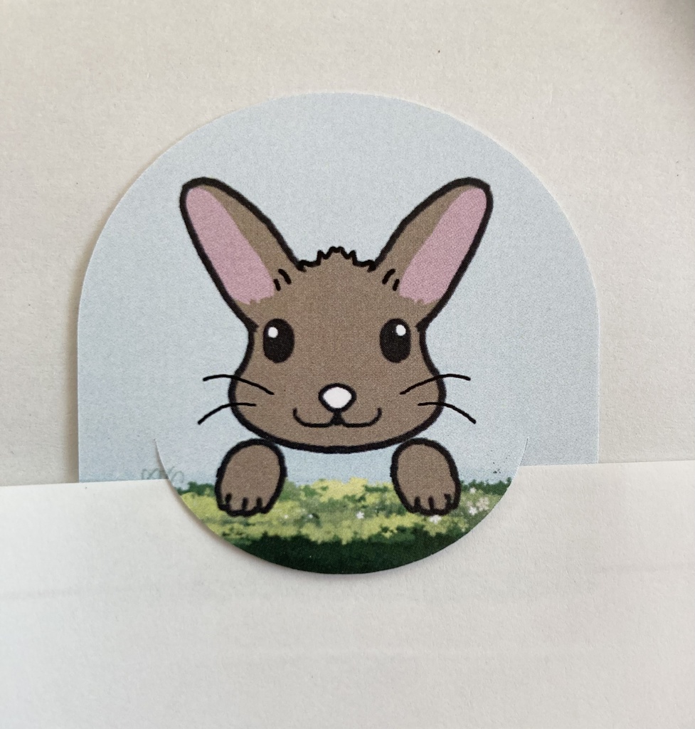 うさぎ つかまりっこしおり