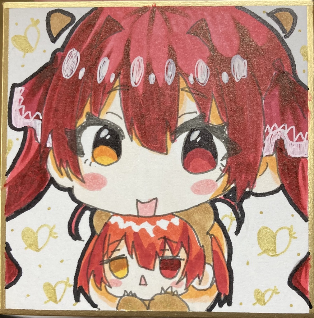 宝鐘マリン 豆色紙