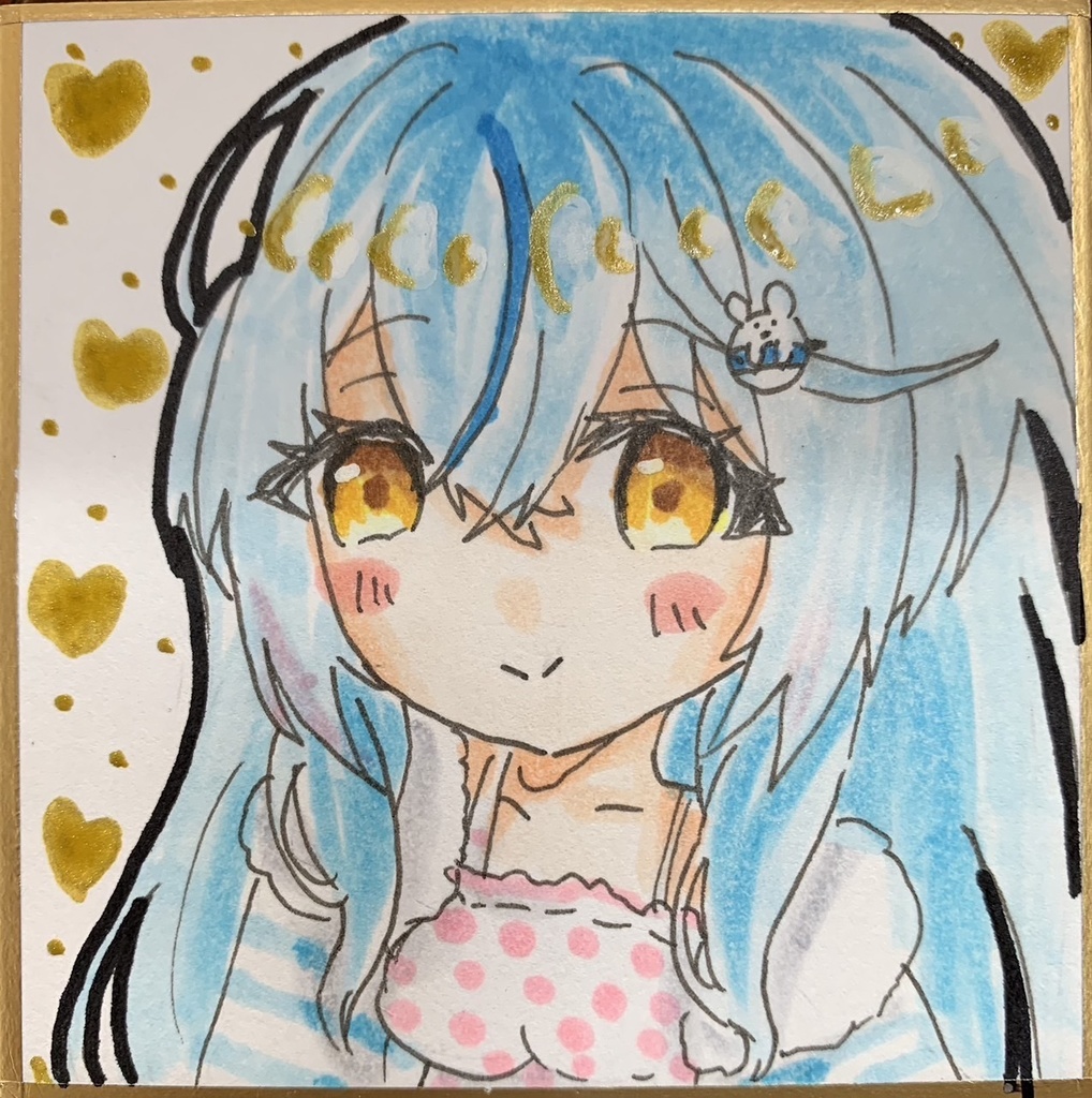 雪花ラミィ 豆色紙