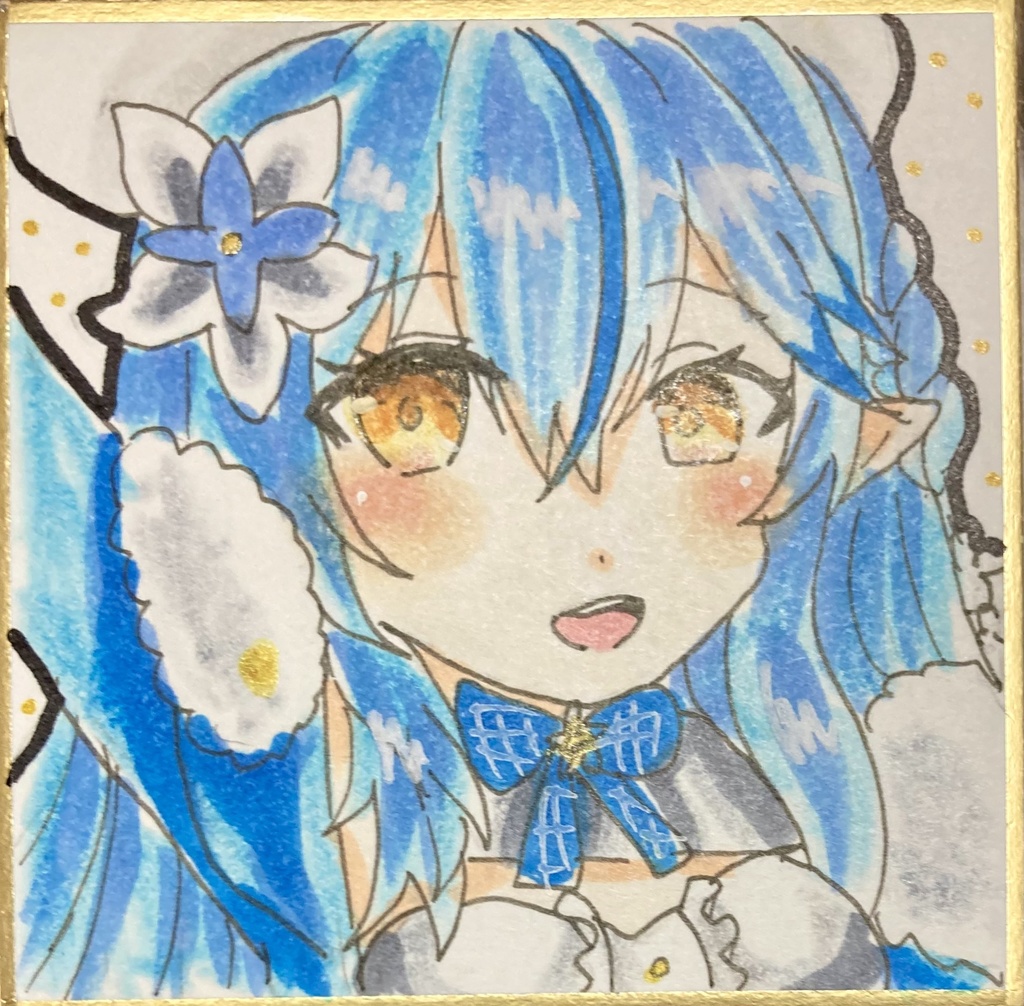 雪花ラミィ 豆色紙