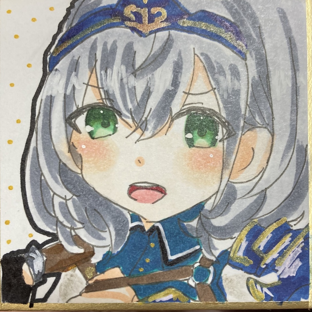 白銀ノエル 豆色紙
