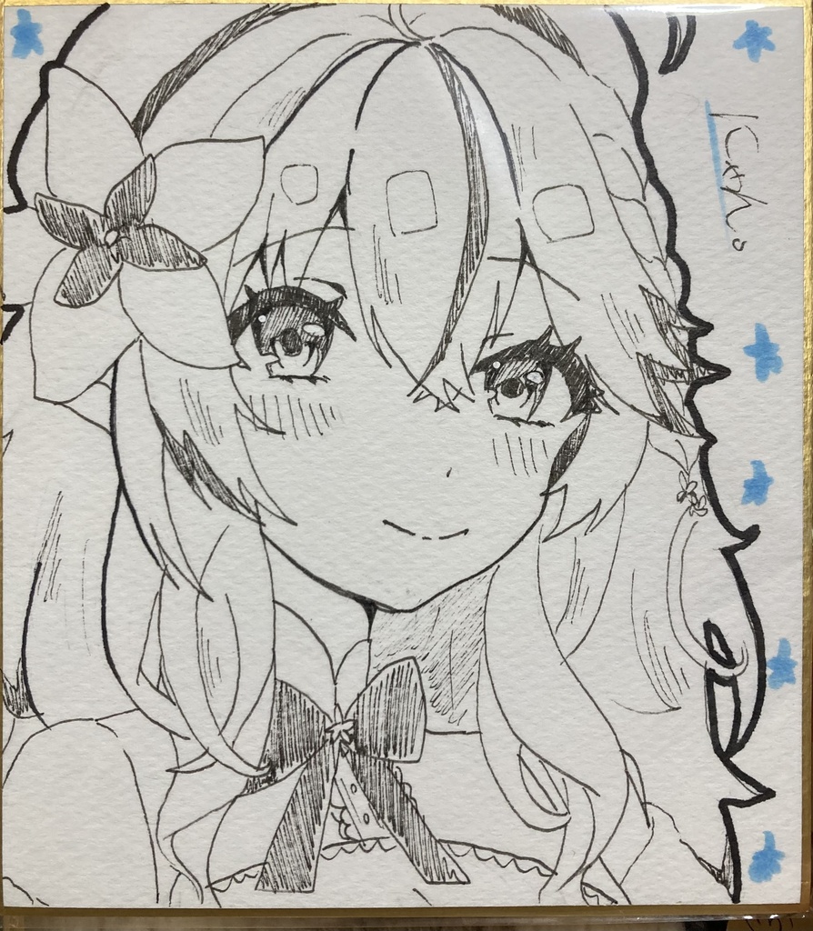 雪花ラミィ 色紙
