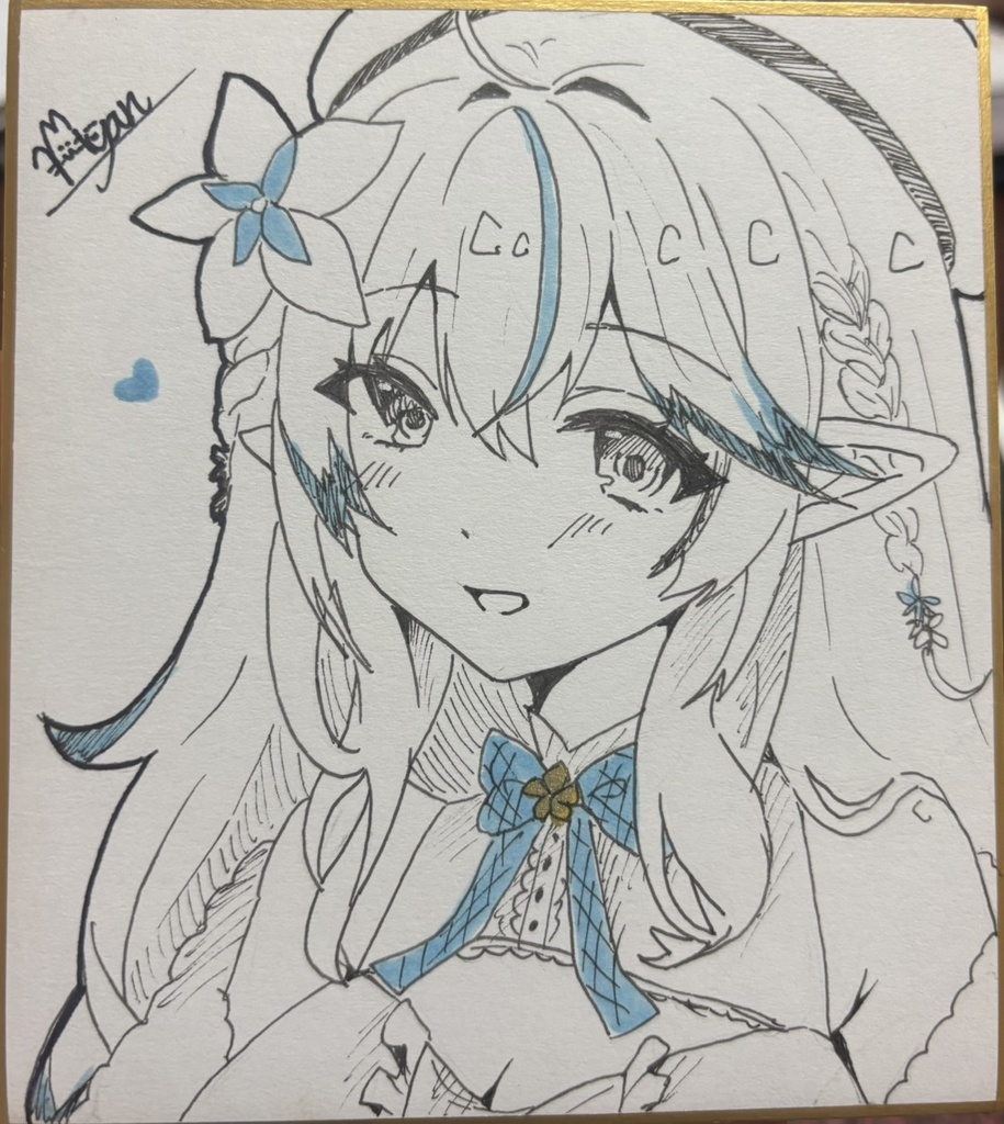 雪花ラミィ 色紙